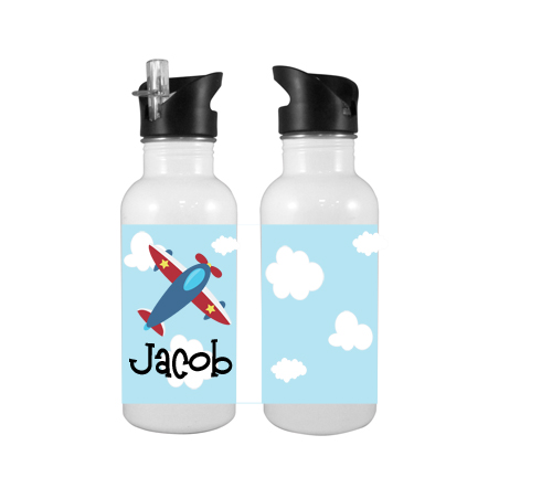 Water Bottles-Airplane Clouds