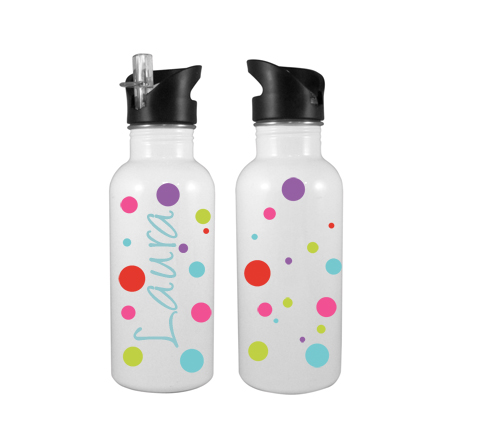 Water Bottles-Wild About Dots FULL NAME